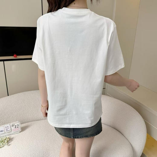 【有货 拍下改价】JNBY 江南布衣可爱线条猫咪 圆领短袖T恤 商品图6