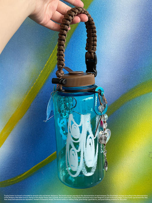 CryingCenter go挂件diy大容量运动水杯1000ml 哭喊中心 商品图1