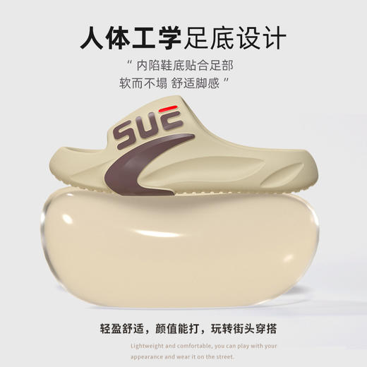 【炸街软底凉拖】新款踩屎感凉拖鞋厚底拖鞋流行运动EVA拖鞋防滑防臭静音拖鞋男。ry 商品图1