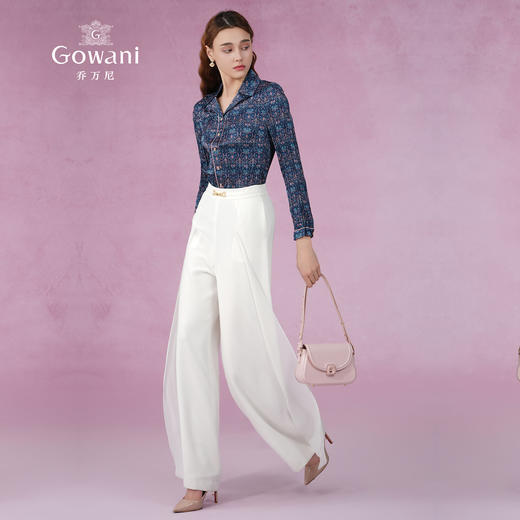 乔万尼新款衬衫长袖压褶设计显瘦EM2C877 商品图3