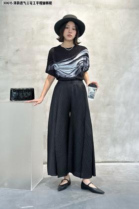 H5CK30615#三宅工字褶皱裤裙