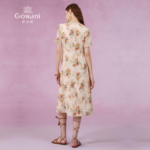 乔万尼南法度假风连衣裙桑蚕丝高端精致气质感EM2E790 商品图4