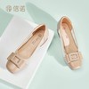 信诺真皮舒适单鞋女春夏新款轻便软底通勤粗跟浅口妈妈优雅女鞋子5C1935-15 商品缩略图9