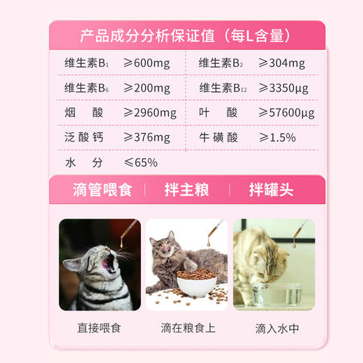 lanboto宠物复合维生素b溶液狗狗猫咪通用口臭猫癣皮肤50ml 商品图4