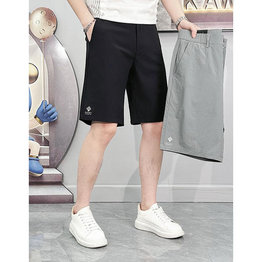 短裤男夏季五分裤子百搭休闲裤日系简约工装直筒橡筋中裤   YMXZ-901/D01* 商品图0