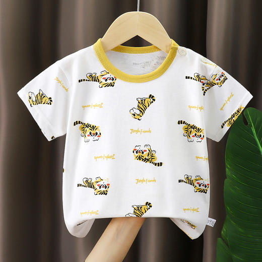 【捡漏 4件/49.9 A类儿童纯棉短袖】纯棉透气面料,不闷汗不粘身 给宝宝柔软清爽体感 选4件加入购物车自动减，拍1件不发 商品图10