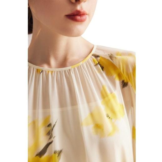 长袖真丝连衣裙女2025春夏新款微透法式仙女裙100%桑蚕丝长裙 商品图4