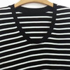 VIVIAN LIU薇薇安刘C2537302夏女装新款大U领针织条纹半袖 商品缩略图3