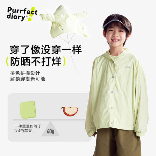 fx-【轻量】咕噜日记童装儿童轻薄防晒衣夏男女童连帽外套防晒小轻壳PXW2512 商品图3