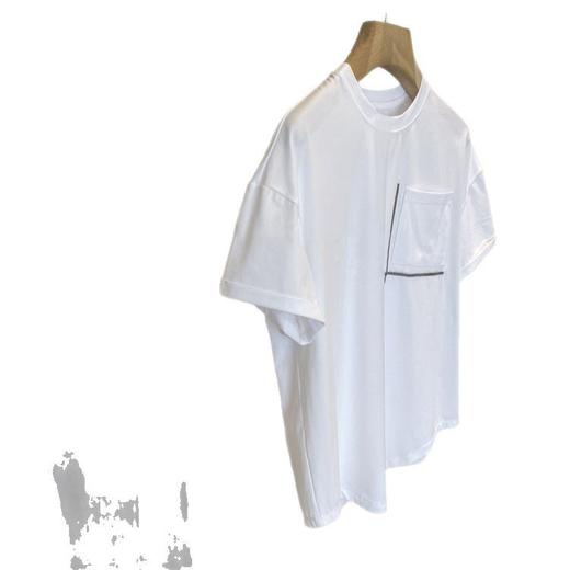 渠道货！闭眼入，2025新款轻奢客供料BC口袋珠链宽松显瘦短袖T恤女春夏款！ 商品图4