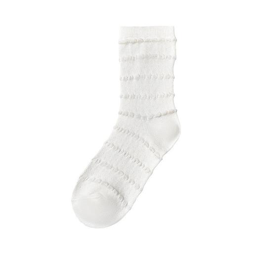 丁摩 【2双】夏季桑蚕丝莫代尔袜子女薄款真丝堆堆袜JSY190081 商品图4