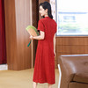 丁摩冠乐绉香云纱改良旗袍新国风桑蚕丝连衣裙AL221920 商品缩略图1