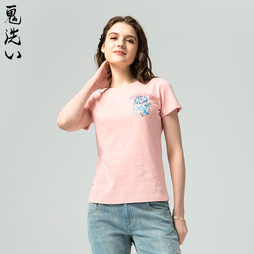 ONIARAI/鬼洗25春夏新品鱼姬夏色修身短袖T恤女式 J850205 商品图2
