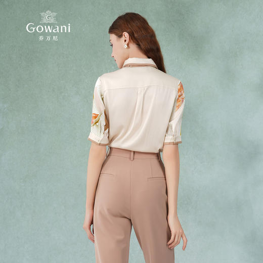 乔万尼新款短袖衬衫19mm真丝EM2C732 商品图4