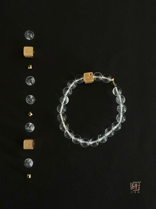 三生无限红宝石白水晶能量手链 商品图7