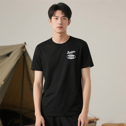 自由基地夏季新品公路越野标志风户外设计图案团队定制logo短袖t NMT-2227 商品图1