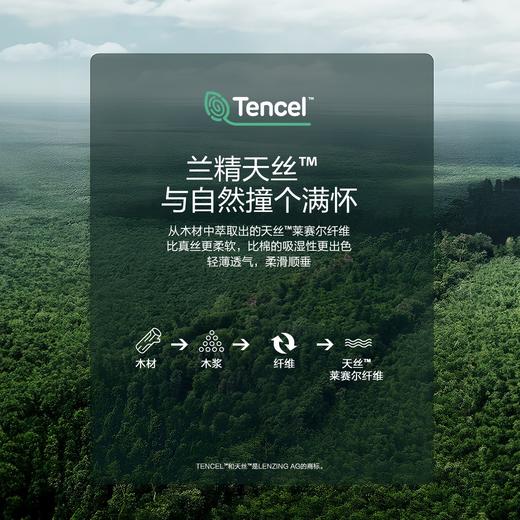 水星家纺 A类40支兰精天丝棉四件套夏四季被套莱赛尔床单天丝套件 商品图1