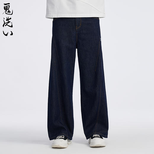 ONIARAI/鬼洗25春夏新品茶文化龙井美式弯刀牛仔长裤男式 25B5405 商品图2