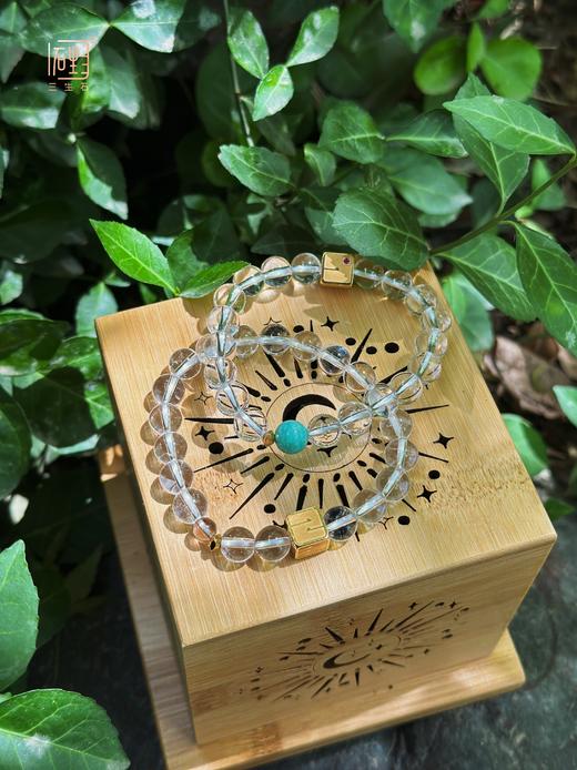 三生无限红宝石白水晶能量手链 商品图4