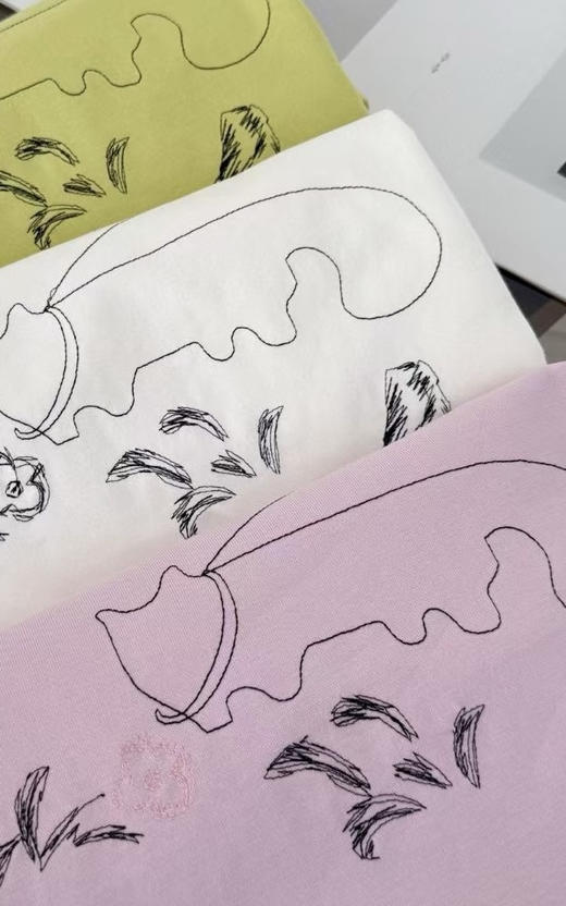 【有货 拍下改价】JNBY 江南布衣可爱线条猫咪 圆领短袖T恤 商品图1