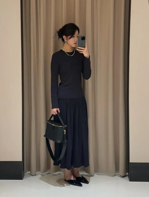 【高品质私服】【IC真丝针织布长款半身裙】手感垂坠  强捻纱线  飘逸浪漫G1234-CC【无标出货 介意慎拍】 商品图2