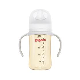 贝亲新生婴儿宽口径PPSU双把手奶瓶240ML/330ML(M/LL奶嘴)/PIG-AA270-AA271