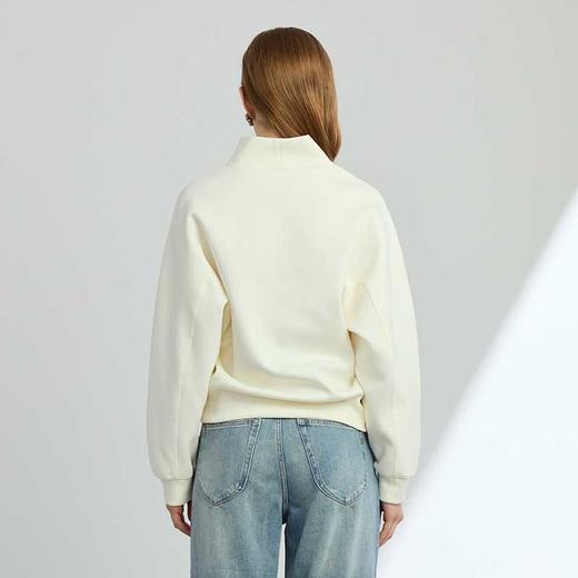 VIVIAN LIU D2447308初秋女装新款时尚立领宽松长袖针织卫衣 商品图1