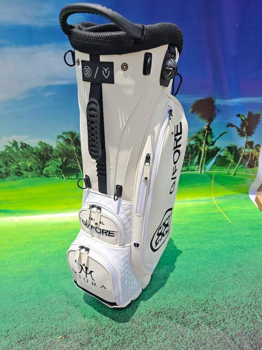 现货golf高尔夫球包新款男女通用PU皮支架包球包防水耐磨白色 商品图7