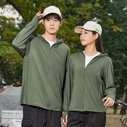 雀说新款冰丝防晒衣男女款夏季运动服皮肤衣轻薄冰丝外套情侣款AL7030 商品图2