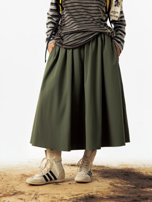 CryingCenter 轻薄伞型A摆半身长裙 哭喊中心 商品图5