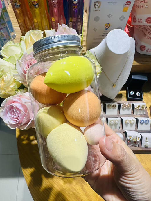 【加量不加价】5+2只装美妆蛋！不挑色随机发超软上妆多种切面化妆球海绵粉扑彩妆蛋 品质保证 商品图1