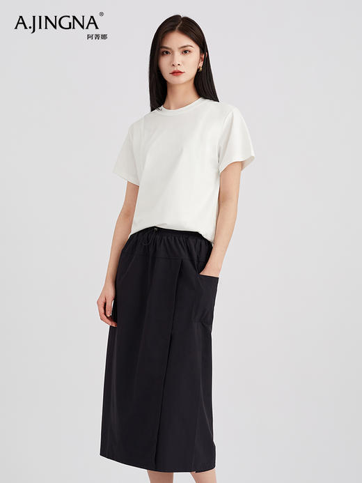 【精致耐穿】阿菁娜衣橱常青基础单品圆领T恤F30C301029 商品图1