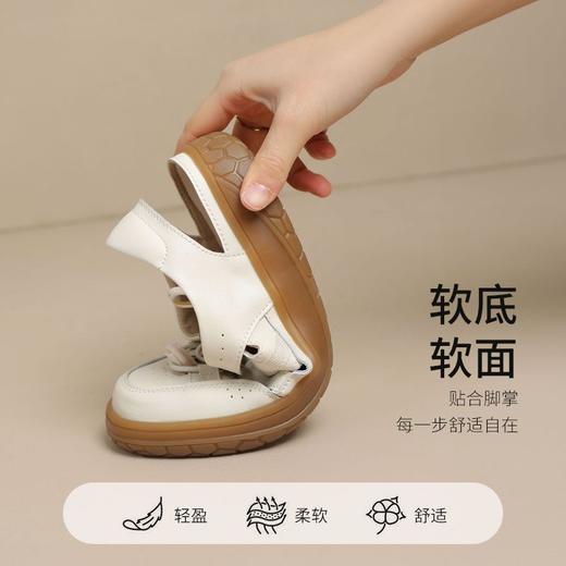 ZHR罗马凉鞋女夏季新款运动凉鞋小白鞋女休闲洞洞鞋女猪笼鞋 商品图2