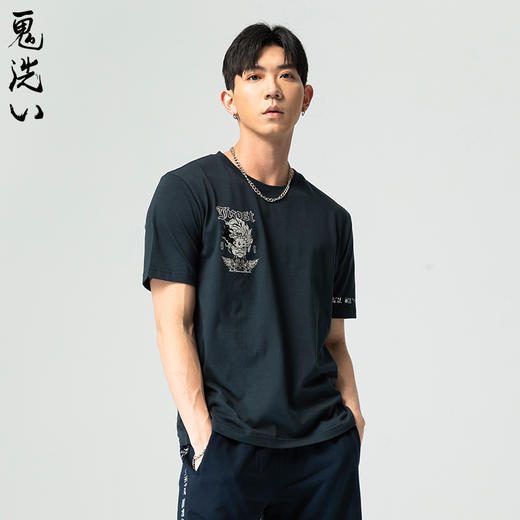 ONIARAI/鬼洗25春夏新品创世圣甲虫荷鲁斯之眼短袖T恤男 J850198 商品图2