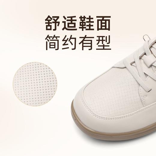信诺真皮软底舒适妈妈皮鞋2025春夏新款平底透气单鞋休闲女鞋5C8166-13T 商品图1