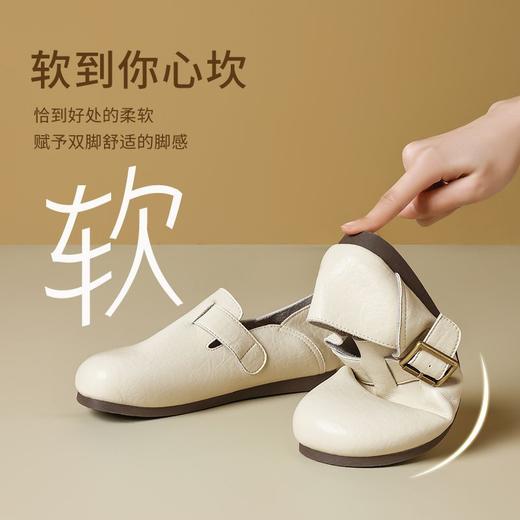 ZHR则则真皮勃肯鞋女2025春季一鞋两穿休闲女鞋超软轻便包头拖鞋 商品图1