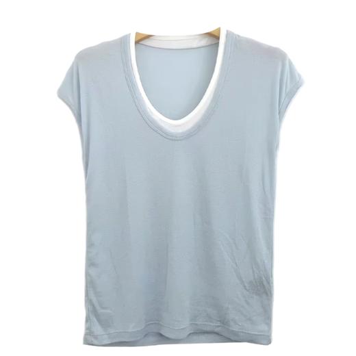 VIVIAN LIU薇薇安刘C2537303夏女装新款U领针织半袖 商品图4