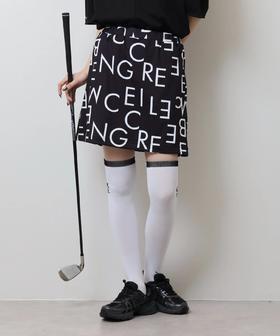 CECIL MCBEE 高尔夫 女士 夏季新款通体大ogo字母印花短裙