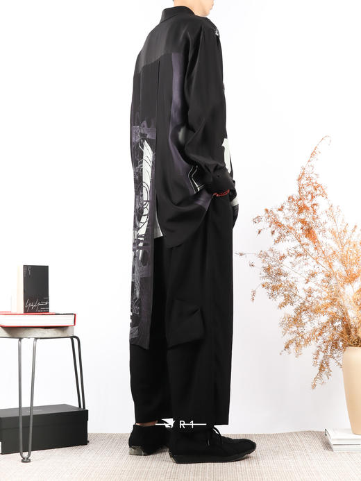 Yohji Yamamoto | 车轮印花不对称衬衫 商品图3