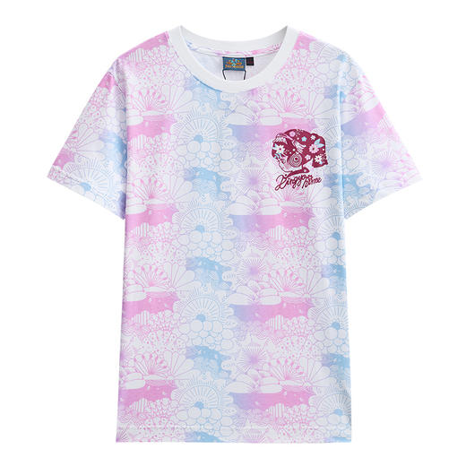 ONIARAI/鬼洗25春夏新品鱼姬夏色万华镜满版短袖T恤女 J850204 商品图3