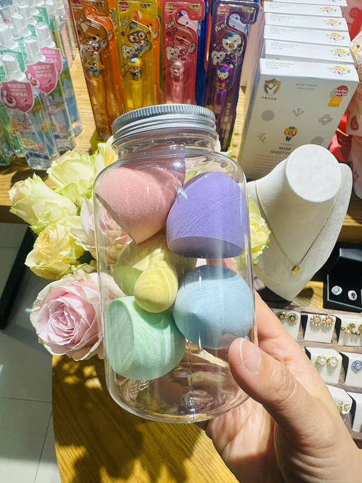 【加量不加价】5+2只装美妆蛋！不挑色随机发超软上妆多种切面化妆球海绵粉扑彩妆蛋 品质保证 商品图0