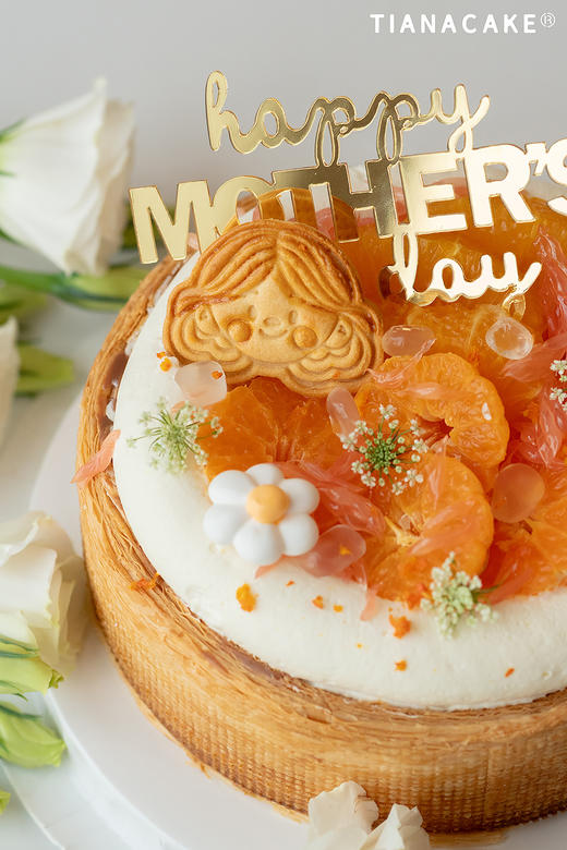 🌸母亲节限定「🍊橙心如意」-五寸柑橘拿破仑蛋糕 商品图3