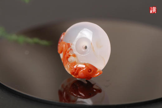 南红冰飘平安扣吊坠，配精美挂绳 商品图2