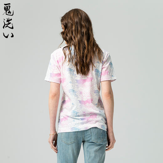ONIARAI/鬼洗25春夏新品鱼姬夏色万华镜满版短袖T恤女 J850204 商品图2