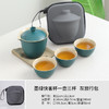 【说走就走❗️快客杯旅行茶具】投茶入壶简化泡茶，一体式旅行收纳设计，内壁洁白通透，易清洗，户外便携式一壶三杯陶瓷旅行茶具收纳包QQ 商品缩略图8