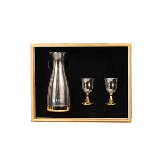 桑亚塔 高端钛品·钛金属钛酒具分酒器小酒杯一壶两杯纯钛酒壶便携（下单后3天内发货） 商品图0