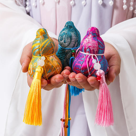 【新款福禄香包香囊】端午节小礼物 文创景区手缝葫芦护身符香囊 古风小挂件 商品图2