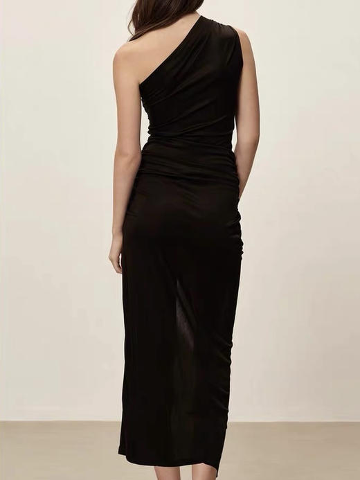 SIJIA｜斜肩醋酸针织连衣裙 [ 黑SS2549 / 米白SS2550 ] 商品图7