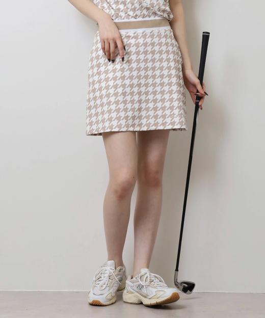 CECIL MCBEE 高尔夫 女士 千鸟格花纹裙弹力短裙 商品图4