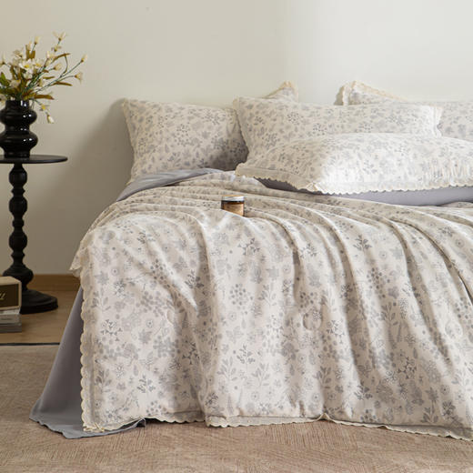 【5折购】A类双层纱大豆夏凉被空调被夏被四件套 商品图11